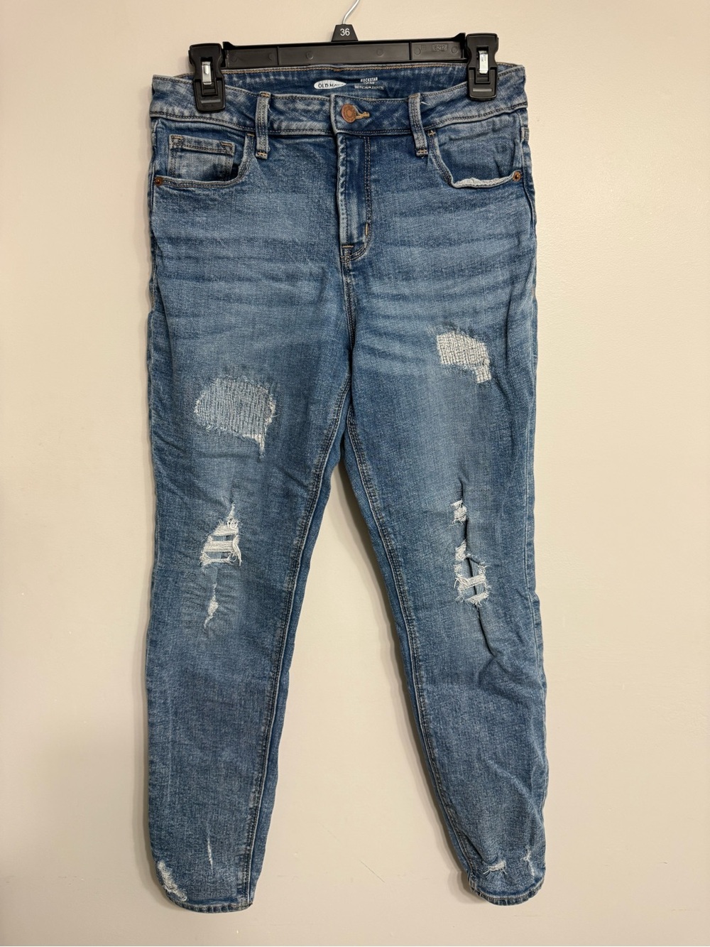 Old Navy Distressed Light Blue Boyfriend Jeans